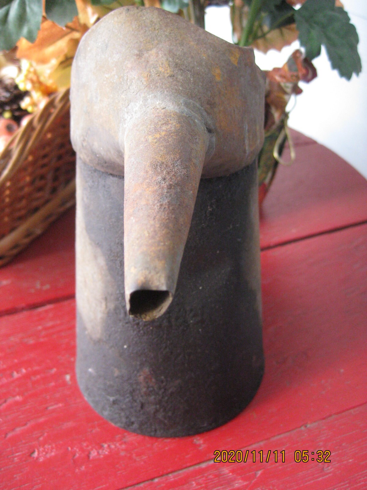 Vintage Gas Station Motor Oil Spout Can Rusty patina. 1 Quart Etsy