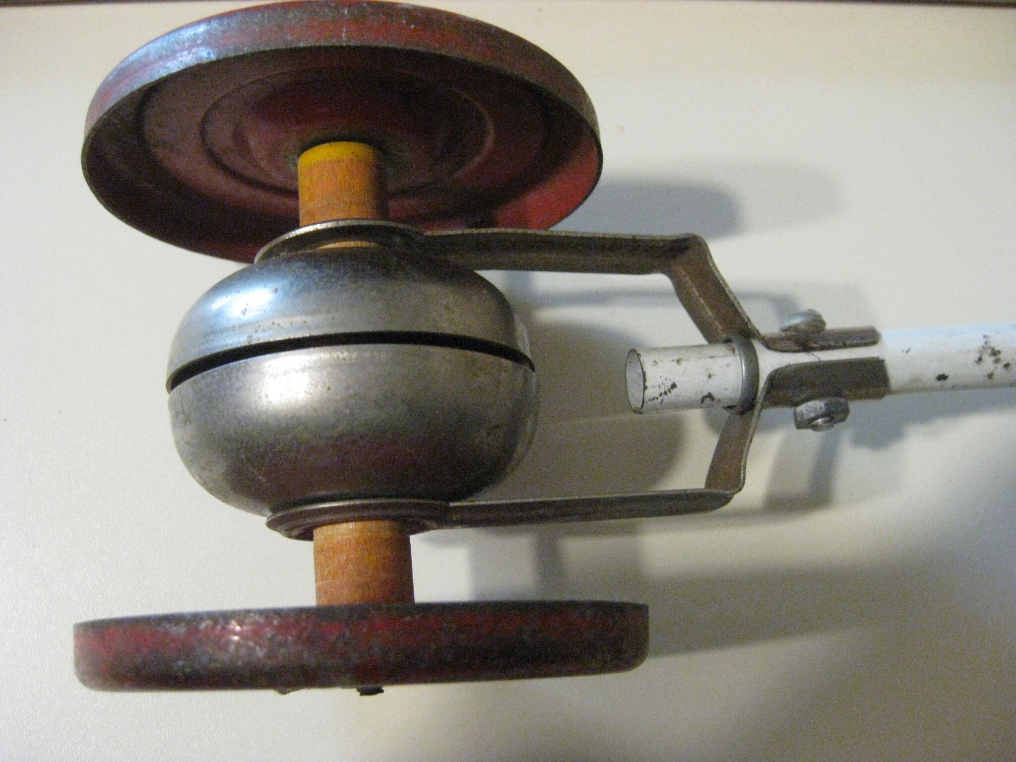 Rare Vintage Gong Bell Mfg Co Walking Stick Wheeled Musical Etsy