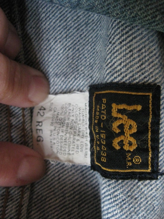 Vintage authentic Lee Riders Jean jacket. Grand A… - image 6