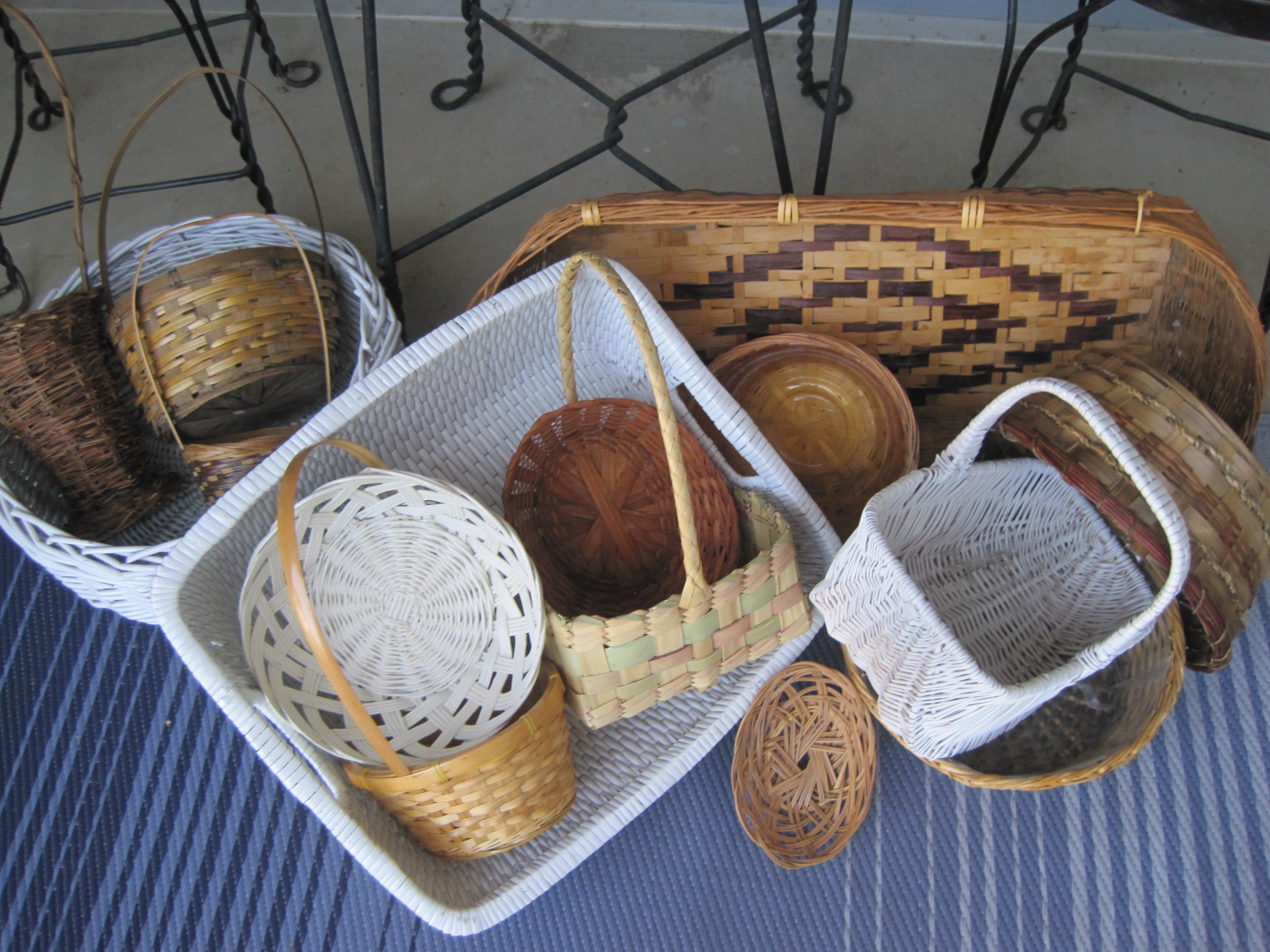 Panier du XXe siècle et récents en bois