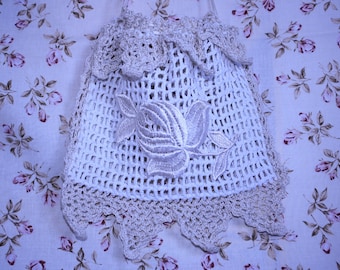 Shabby French Chic Vintage Lace Bag Purse Decor #2