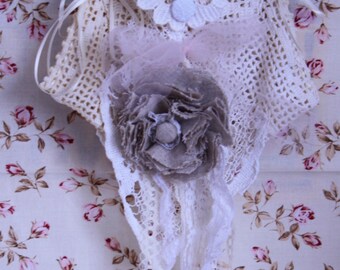 Shabby French Chic Vintage Lace Bag Purse Decor #3