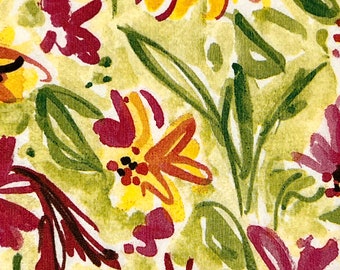 3 Decoupage Paper Cocktail Napkins Leilani Lime Flowers