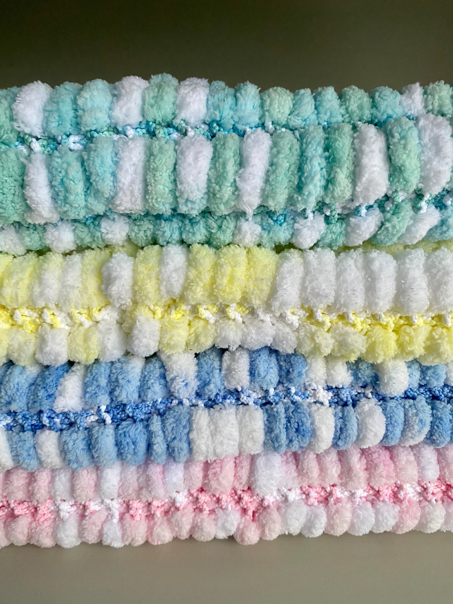 Small Pom Pom Baby Blanket & Knitted Baby Bundle Gift Set Etsy