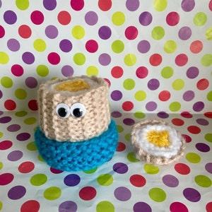 Oeuf à la coque tricoté - Cadeau unique original - Cadeau d'anniversaire - Nouveauté - Cadeau réconfort - Cadeau pour lui - Cadeau pour elle - Oeuf Dippy - Amigurumi