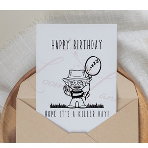 Freddy Krueger Birthday Card Image Download