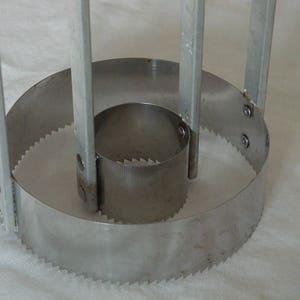 Vintage Aluminum Donut Cutter with Serrated Edge image 4