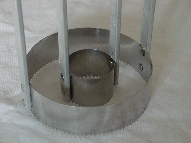 Vintage Aluminum Donut Cutter with Serrated Edge image 4