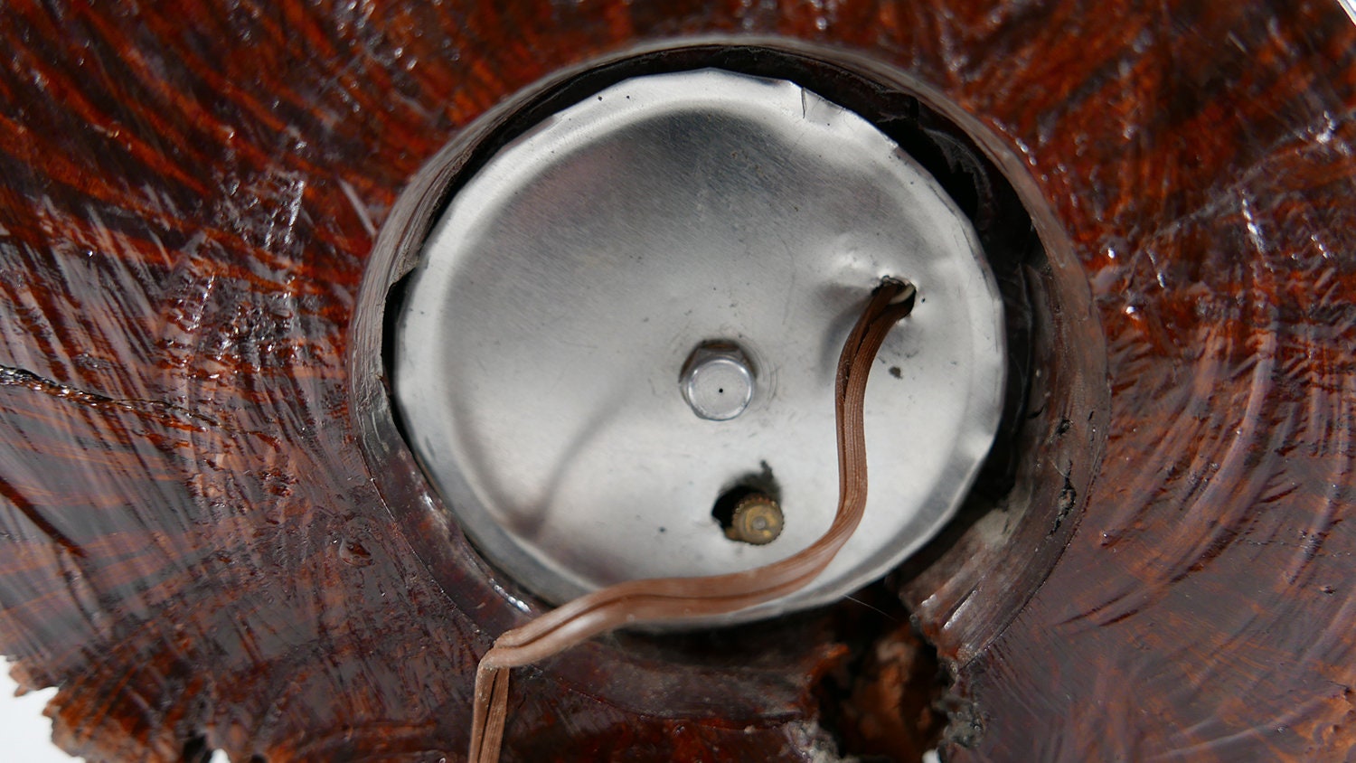 Vintage Ingraham Clock Mounted in Wood One of a Kind Etsy