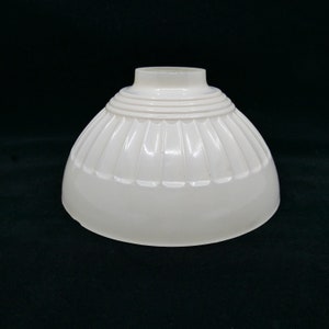 Vintage Off White Glass Lamp Shade