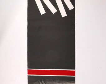 Litografía abstracta vintage de Pierre Fichet, firmada y numerada