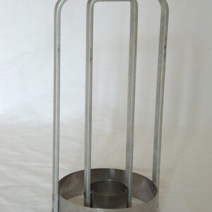 Vintage Aluminum Donut Cutter with Serrated Edge image 1