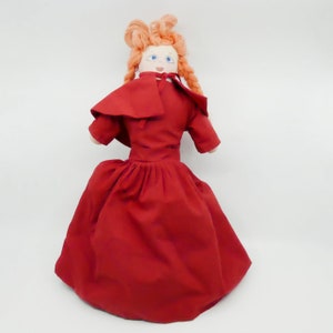 Vintage Topsy Turvy Doll Dippity Flip Doll with 3 Characters - Little Riding Hood, Grandmother and the Wolf - 18 inches