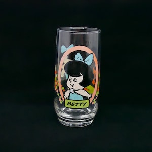 Vintage The Flintstone Kids 1986 Hanna-Barbera Productions Pizza Hut Betty Glass