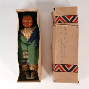 Vintage Skookum (Bully Good) Native American/Indian Doll in Original Box - No. 4030