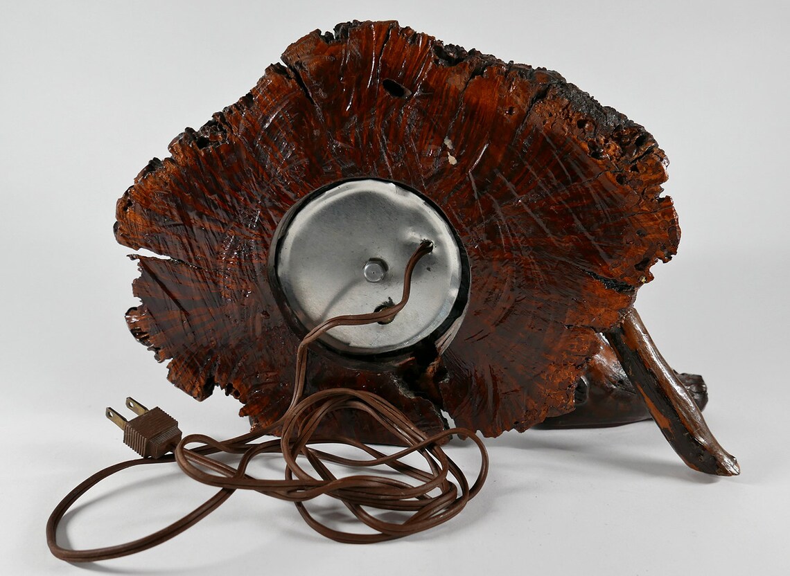 Vintage Ingraham Clock Mounted in Wood One of a Kind Etsy