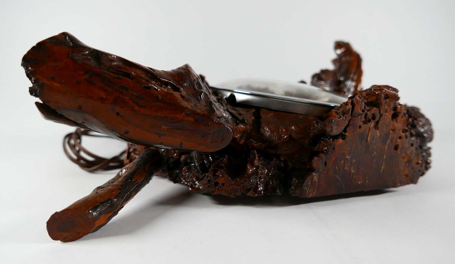 Vintage Ingraham Clock Mounted in Wood One of a Kind Etsy