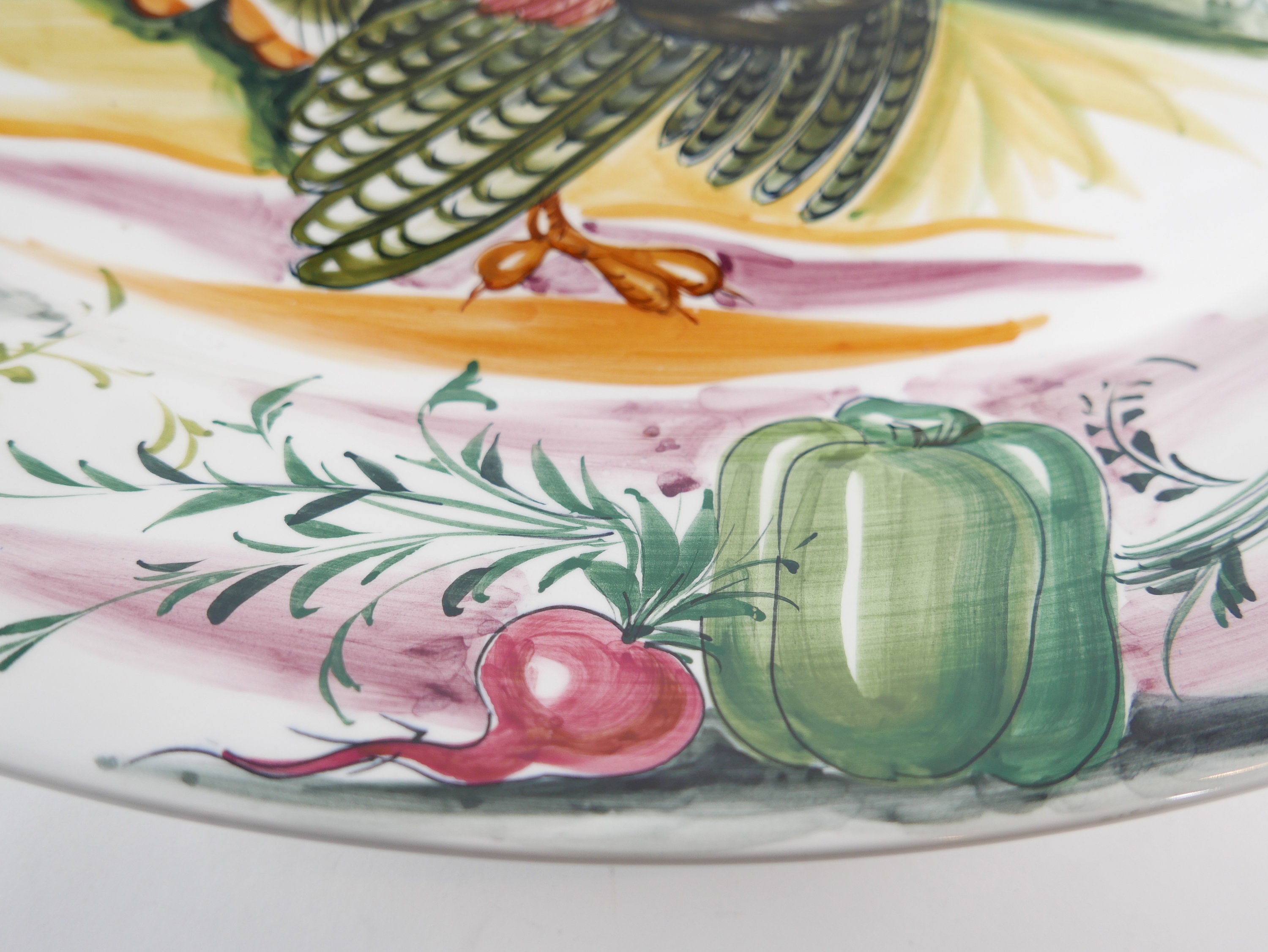 Vintage Weil Ceramics & Glass Large Hand Painted in Italy - Etsy