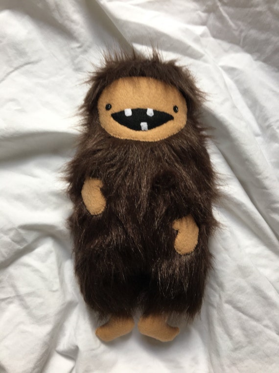 stuffed bigfoot doll