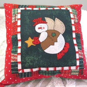 Mini Christmas pillow, bowl filler, shelf sitter, tiered tray pillow