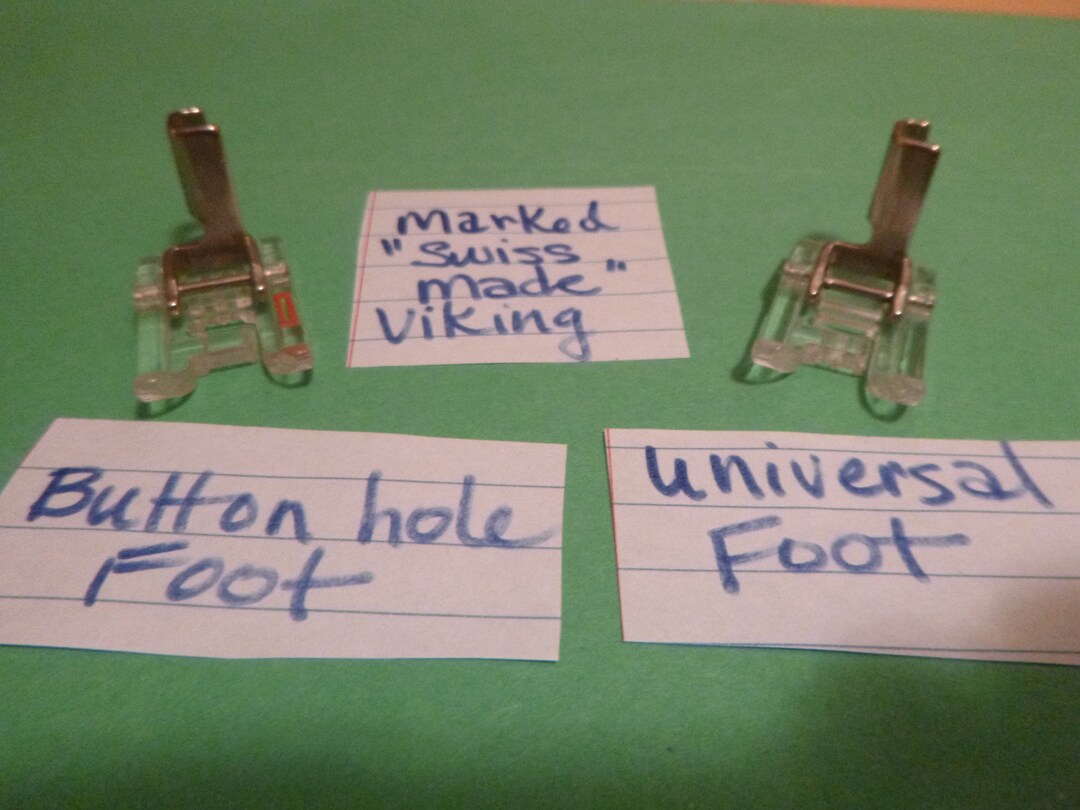 VIKING 2 Sewing Machine Feet Included Universal Buttonhole Etsy