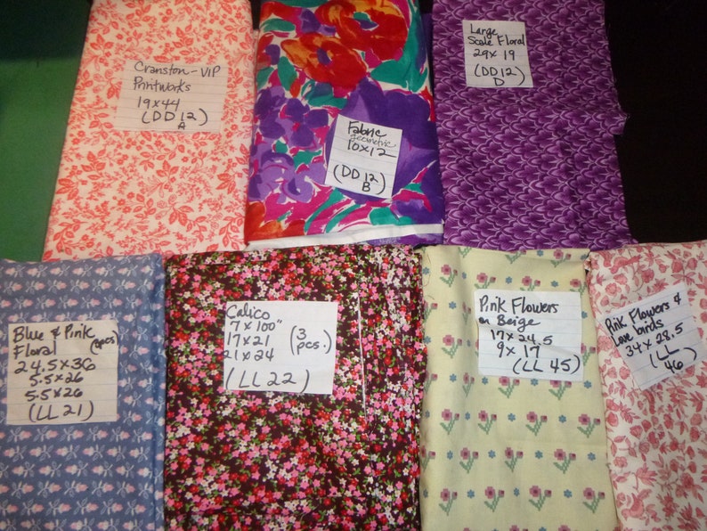 Vip quilting DD 12A,B,D LL 21-22,45-46 Printworks pink sewing CRANSTON Calico cotton fabric floral blue purple love birds
