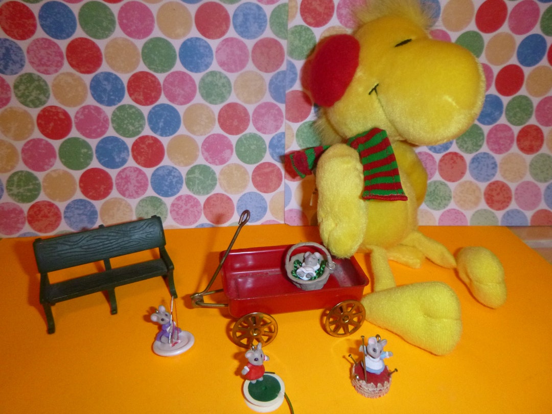 DOLLHOUSE All Inclmice Wagon Bench Miniatures Toy Etsy UK