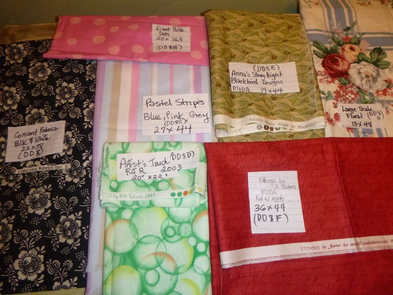 Rjr DD 8A-E,G quilting MODA FABRIC Artist/'s touch sewing polka dot Anna/'s Starry Night Blackbird designs floral stripe concord