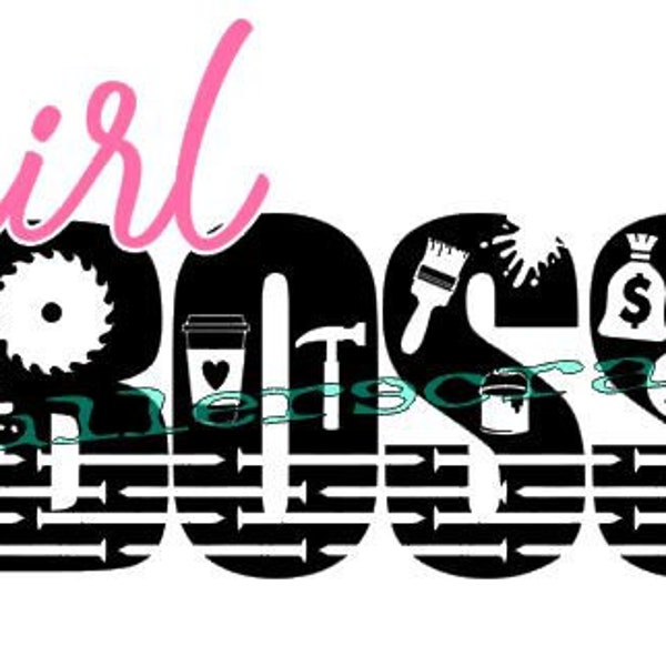 girl boss svg, girl boss, lady boss svg, lady boss, girl boss cut file, sign maker, crafty girl svg, wood worker svg, etsy girl, etsy love