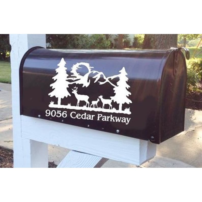 Personalized Mailbox Vinyl Decal Etsy