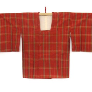 Vintage Japanische Kimono Jacke - Michiyuki Haori - Süßer Check