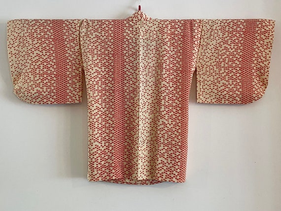 Vintage Japanese Kimono Jacket - Haori - Cream Oh… - image 3