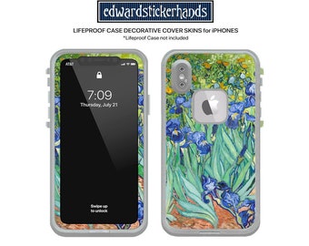 Lifeproof Case Decal Sticker Skin for iPhones- Van Gogh Iris pattern!