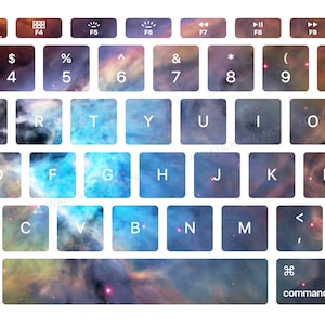 MacBook Keyboard Decal Stickers - Orion Nebula Pattern!