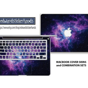 MacBook Cover Skin and Combination Sets -  Lavender Nebula Pattern!