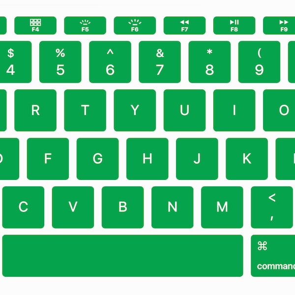 Green Keyboard Etsy