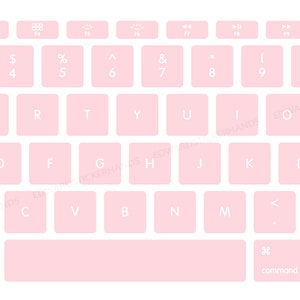 Pink-Sakura Pink Macbook Keyboard Decal Stickers!