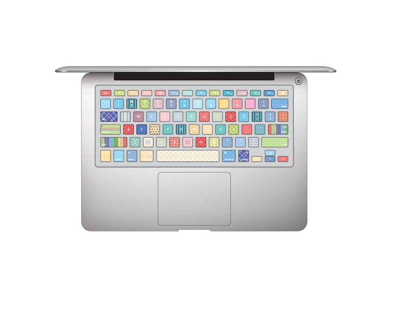 MacBook Keyboard Decal Stickers WASHI PATTERNS v.2 image 2