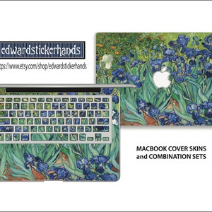MacBook Cover Skin and Combination Sets -  Van Gogh Irises Pattern!