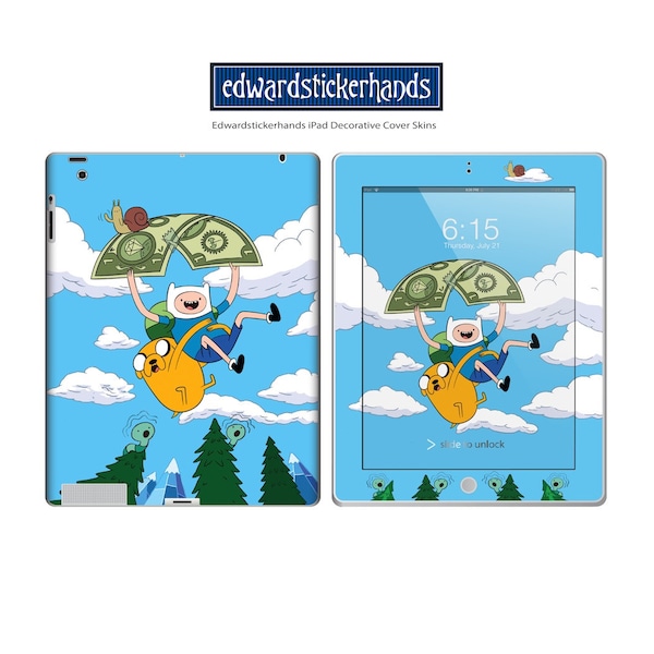 Adventure Time Decorative Decal iPad Cover Skin