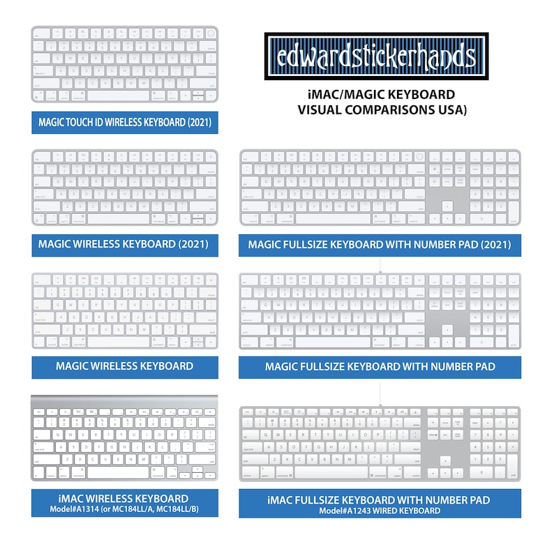 MacBook Keyboard Decal Stickers WASHI PATTERNS v.2 image 8