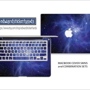 MacBook Cover Skin and Combination Sets -  Blue Nebula Pattern!