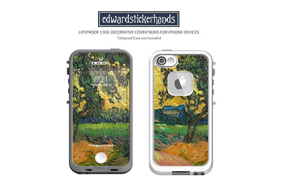 Autocollant Coque Lifeproof IPhone 7 Plus Autocollant Skin Pour Coque Lifeproof IPhone 7 Plus - Motif Fleurs Rétro, Vinyle Skin Vinyle Lifeproof Fre IPhone 7+ Personnalisation