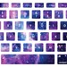 Lavender Nebula Stellar Ring Macbook Keyboard Decal Stickers