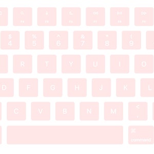 Pink-Champagne Pink Macbook Keyboard Decal Stickers!