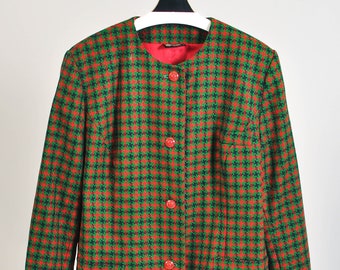 Vintage 80s checkered Barucci jacket