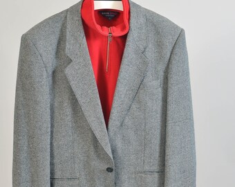 Vintage 00s tweed blazer jacket