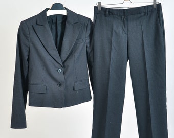 Vintage 00s pants suit in black