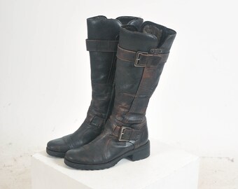 Vintage 90s real leather boots