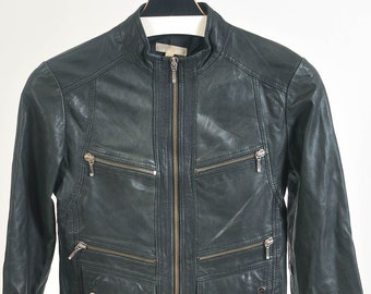 Vintage 00a KOOKAI real leather jacket in black